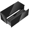 Mexen Orio Badezimmerschrank für Waschbecken 120 cm mit Arbeitsplatte, 1 Schublade, schwarz glänzend - 91A10-12047-1-BFC70