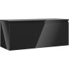 Mexen Orio Badezimmerschrank für Waschbecken 120 cm mit Arbeitsplatte, 1 Schublade, schwarz glänzend - 91A10-12047-1-BFC70
