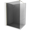 Mexen Kioto Duschwand Walk-in 120 x 200 cm, graphit 8 mm, gold - 800-120-101-50-40