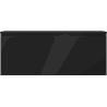 Mexen Orio Badezimmerschrank 120 cm mit Arbeitsplatte, 1 Schublade, Schwarz Matt - 91A10-12047-1-BFC71