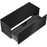 Mexen Orio Badezimmerschrank 120 cm mit Arbeitsplatte, 1 Schublade, Schwarz Matt - 91A10-12047-1-BFC71