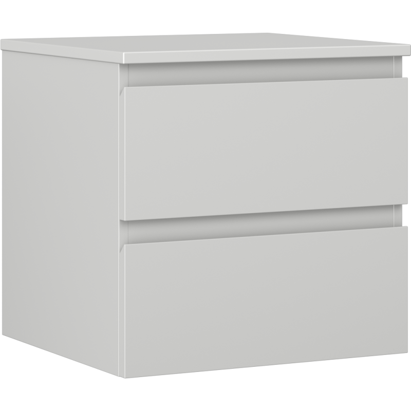 Mexen Orio Badezimmer-Unterschrank 50 cm mit Arbeitsplatte, 2 Schubladen, Grau Matt - 91A10-05047-2-BFFC62