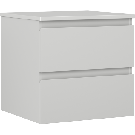Mexen Orio Badezimmer-Unterschrank 50 cm mit Arbeitsplatte, 2 Schubladen, Grau Matt - 91A10-05047-2-BFFC62