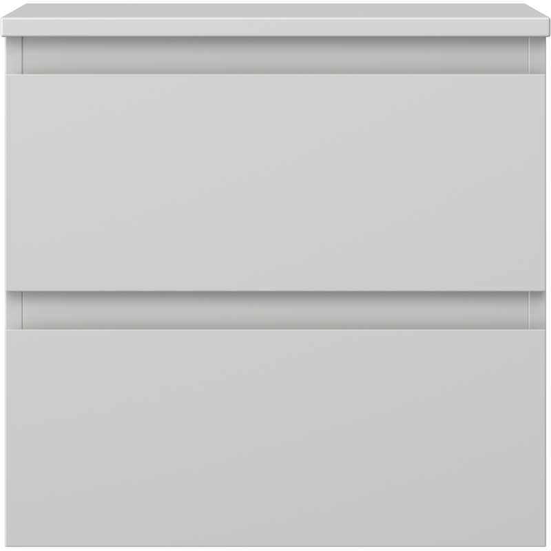 Mexen Orio Badezimmer-Unterschrank 50 cm mit Arbeitsplatte, 2 Schubladen, Grau Matt - 91A10-05047-2-BFFC62