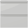 Mexen Orio Badezimmer-Unterschrank 50 cm mit Arbeitsplatte, 2 Schubladen, Grau Matt - 91A10-05047-2-BFFC62
