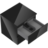 Mexen Orio Badezimmerschrank 50 cm mit Arbeitsplatte, 2 Schubladen, schwarz glänzend - 91A10-05047-2-BFFC70