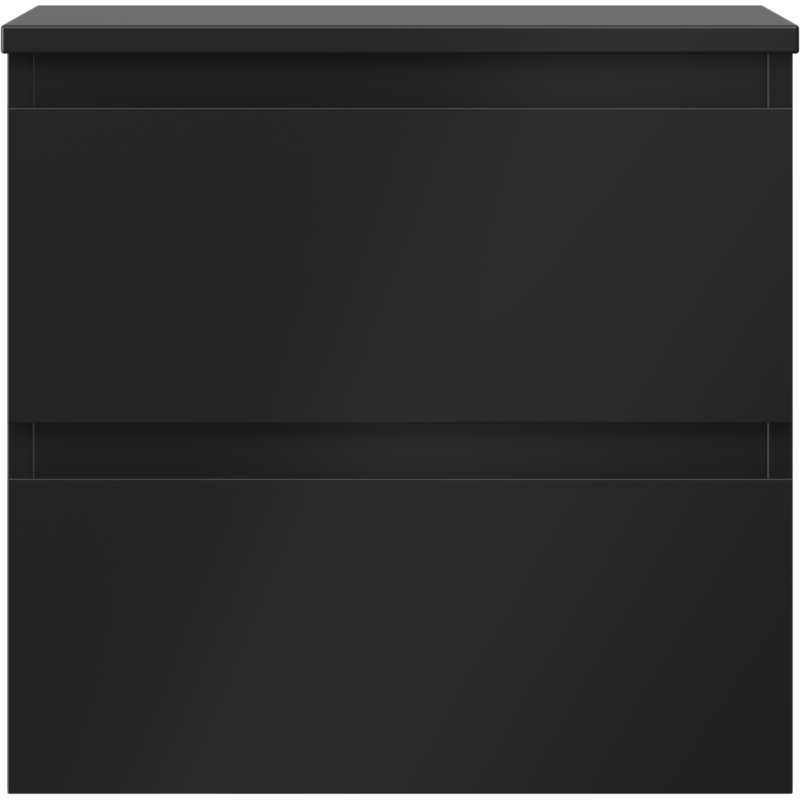 Mexen Orio Badezimmerschrank 50 cm mit Arbeitsplatte, 2 Schubladen, schwarz matt - 91A10-05047-2-BFFC71