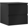 Mexen Orio Badezimmerschrank 50 cm mit Arbeitsplatte, 2 Schubladen, schwarz matt - 91A10-05047-2-BFFC71