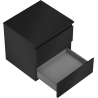 Mexen Orio Badezimmerschrank 50 cm mit Arbeitsplatte, 2 Schubladen, schwarz matt - 91A10-05047-2-BFFC71