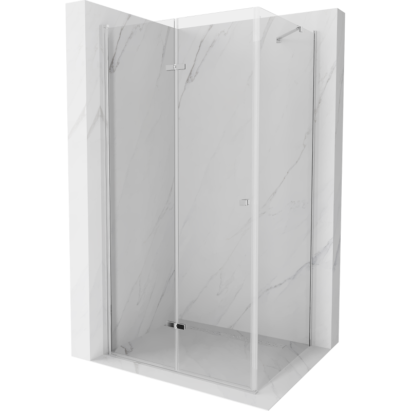 Mexen Lima faltbare Duschkabine 85 x 100 cm, transparent, chrom - 856-085-100-01-00