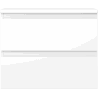 Mexen Orio Badezimmerunterschrank 60 cm mit Platte, 2 Schubladen, weiß matt - 91A10-06047-2-BFFC01
