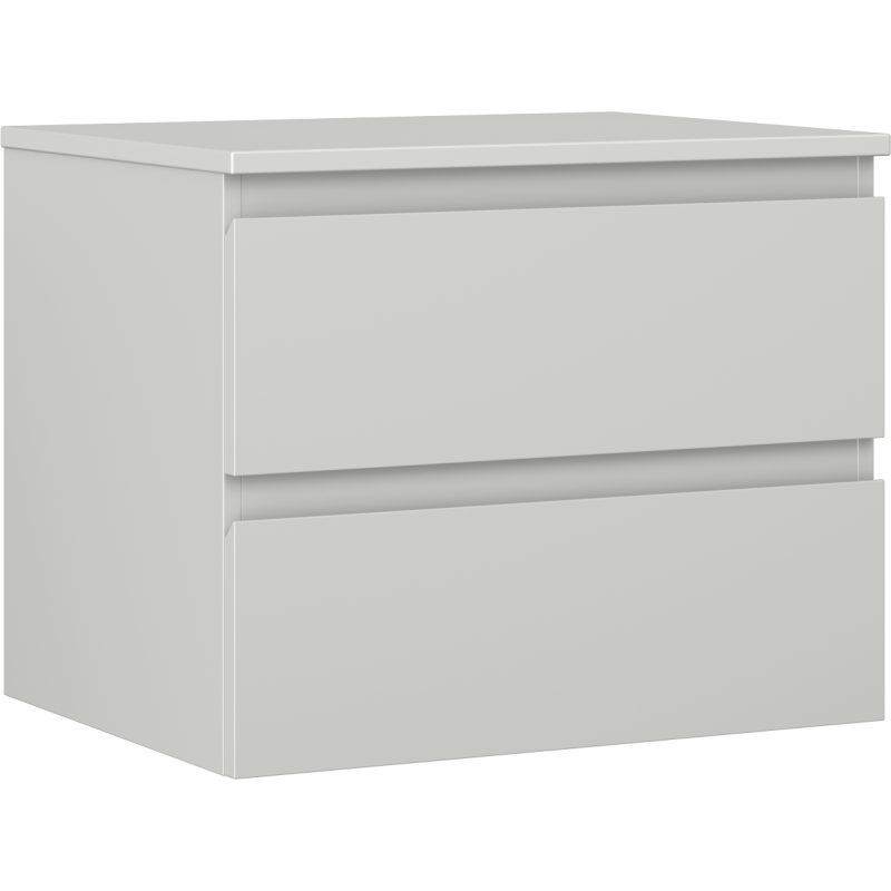 Mexen Orio Badezimmer-Unterschrank 60 cm mit Arbeitsplatte, 2 Schubladen, grau matt - 91A10-06047-2-BFFC62