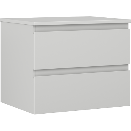 Mexen Orio Badezimmer-Unterschrank 60 cm mit Arbeitsplatte, 2 Schubladen, grau matt - 91A10-06047-2-BFFC62
