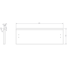 Mexen Orio Badezimmerunterschrank 60 cm mit Arbeitsplatte, 2 Schubladen, matt Graphit - 91A10-06047-2-BFFC66