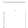 Mexen Orio Badezimmerunterschrank 60 cm mit Arbeitsplatte, 2 Schubladen, matt Graphit - 91A10-06047-2-BFFC66