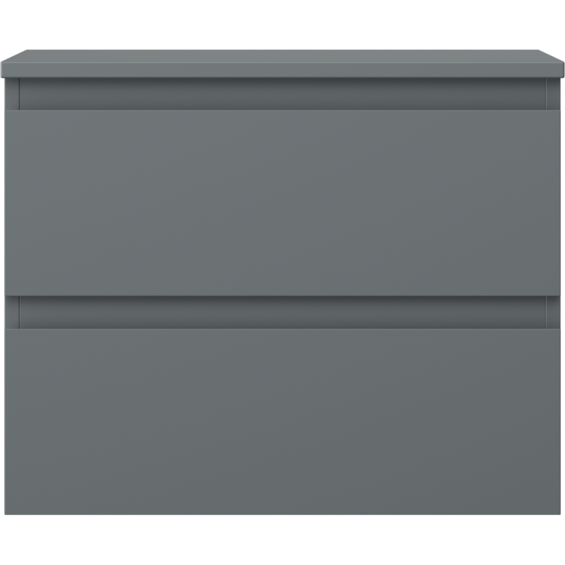 Mexen Orio Badezimmerunterschrank 60 cm mit Arbeitsplatte, 2 Schubladen, matt Graphit - 91A10-06047-2-BFFC66