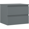 Mexen Orio Badezimmerunterschrank 60 cm mit Arbeitsplatte, 2 Schubladen, matt Graphit - 91A10-06047-2-BFFC66
