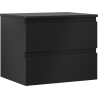 Mexen Orio Badezimmerunterschrank 60 cm mit Arbeitsplatte, 2 Schubladen, Schwarz Matt - 91A10-06047-2-BFFC71