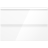 Mexen Orio Badezimmerunterschrank 70 cm mit Arbeitsplatte, 2 Schubladen, weiß glänzend - 91A10-07047-2-BFFC00