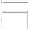 Mexen Orio Badezimmerunterschrank 70 cm mit Arbeitsplatte, 2 Schubladen, weiß glänzend - 91A10-07047-2-BFFC00