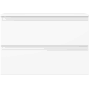 Mexen Orio Badezimmerschrank unter Waschbecken 70 cm mit Arbeitsplatte, 2 Schubladen, weiß matt - 91A10-07047-2-BFFC01
