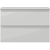 Mexen Orio Badezimmerschrank 70 cm mit Waschtischplatte, 2 Schubladen, graumatt - 91A10-07047-2-BFFC62