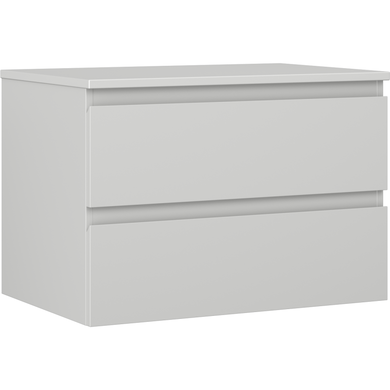 Mexen Orio Badezimmerschrank 70 cm mit Waschtischplatte, 2 Schubladen, graumatt - 91A10-07047-2-BFFC62