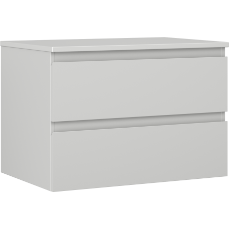 Mexen Orio Badezimmerschrank 70 cm mit Waschtischplatte, 2 Schubladen, graumatt - 91A10-07047-2-BFFC62
