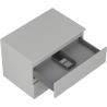 Mexen Orio Badezimmerschrank 70 cm mit Waschtischplatte, 2 Schubladen, graumatt - 91A10-07047-2-BFFC62