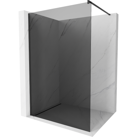 Mexen Kioto Walk-in-Duschwand 70 x 200 cm, Graphit 8 mm, Schwarz - 800-070-101-70-40