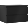 Mexen Orio Badezimmerunterschrank 70 cm mit Arbeitsplatte, 2 Schubladen, Schwarz Matt - 91A10-07047-2-BFFC71