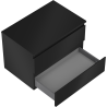 Mexen Orio Badezimmerunterschrank 70 cm mit Arbeitsplatte, 2 Schubladen, Schwarz Matt - 91A10-07047-2-BFFC71