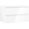 Mexen Orio Badezimmerschrank für Waschtisch 80 cm mit Arbeitsplatte, 2 Schubladen, weiß glänzend - 91A10-08047-2-BFFC00