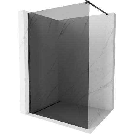 Mexen Kioto Duschewand Walk-in 80 x 200 cm, grafit 8 mm, schwarz - 800-080-101-70-40
