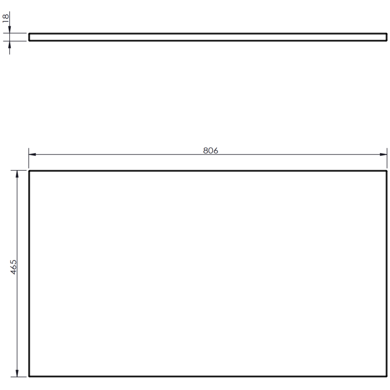 Mexen Orio Badezimmerschrank 80 cm mit Waschbeckenplatte, 2 Schubladen, weiß matt - 91A10-08047-2-BFFC01