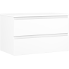 Mexen Orio Badezimmerschrank 80 cm mit Waschbeckenplatte, 2 Schubladen, weiß matt - 91A10-08047-2-BFFC01