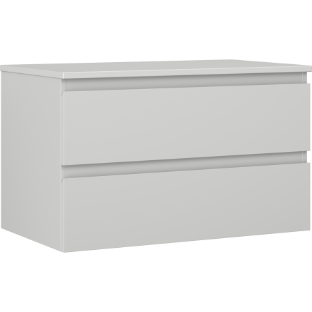 Mexen Orio Badezimmerschrank 80 cm mit Platte, 2 Schubladen, grau matt - 91A10-08047-2-BFFC62