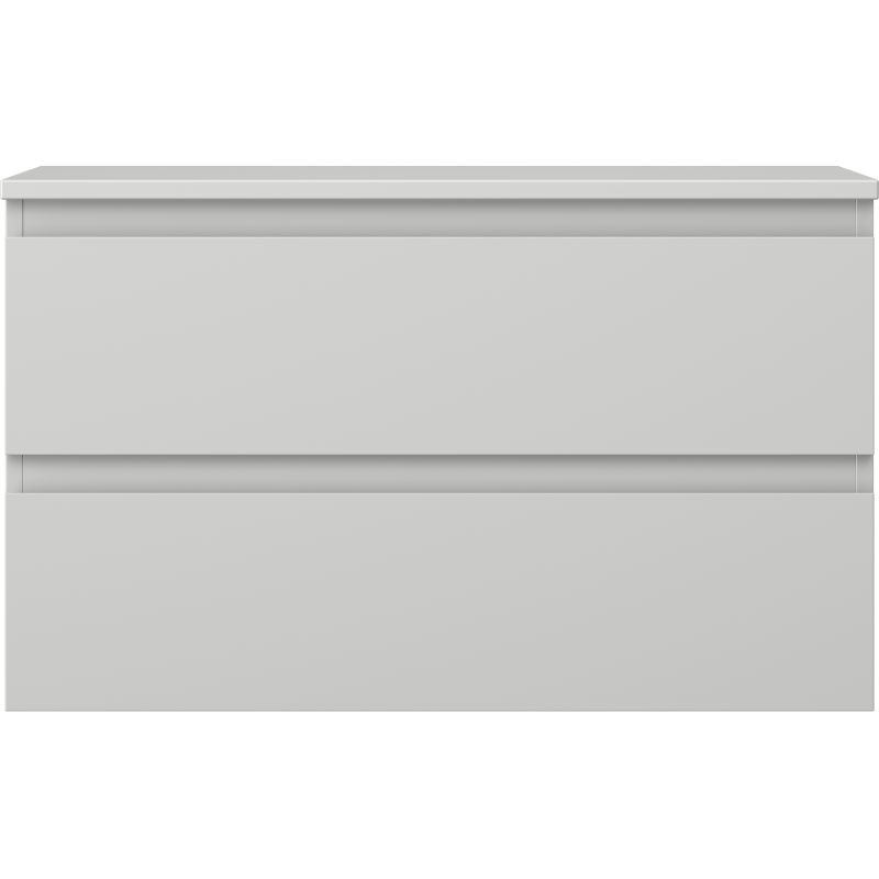 Mexen Orio Badezimmerschrank 80 cm mit Platte, 2 Schubladen, grau matt - 91A10-08047-2-BFFC62