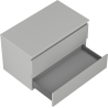 Mexen Orio Badezimmerschrank 80 cm mit Platte, 2 Schubladen, grau matt - 91A10-08047-2-BFFC62