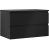 Mexen Orio Badezimmer-Unterschrank 80 cm mit Platte, 2 Schubladen, Schwarz Matt - 91A10-08047-2-BFFC71