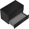 Mexen Orio Badezimmer-Unterschrank 80 cm mit Platte, 2 Schubladen, Schwarz Matt - 91A10-08047-2-BFFC71