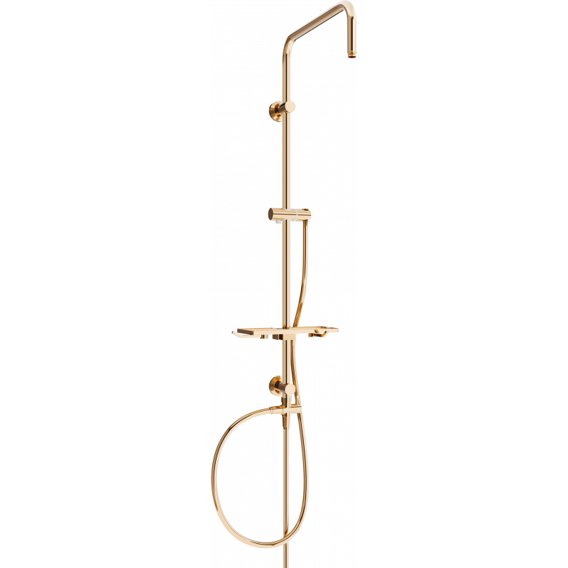Mexen T Duschsäule, Roségold - 7939399-60