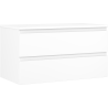 Mexen Orio Badezimmerschrank unter dem Waschbecken 90 cm mit Arbeitsplatte, 2 Schubladen, weiß matt - 91A10-09047-2-BFFC01