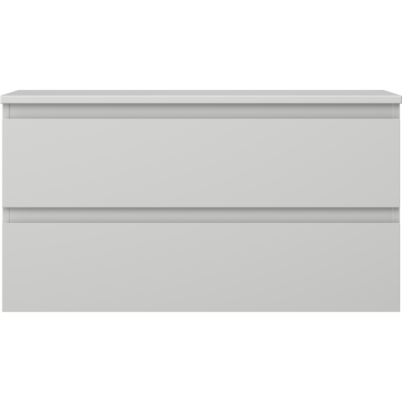 Mexen Orio Badezimmerschrank mit Waschbecken, 90 cm mit Arbeitsplatte, 2 Schubladen, graumatt - 91A10-09047-2-BFFC62