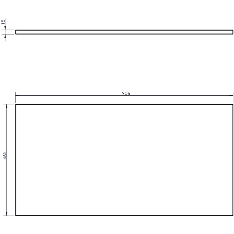 Mexen Orio Badezimmerschrank 90 cm mit Arbeitsplatte, 2 Schubladen, matt Graphit - 91A10-09047-2-BFFC66