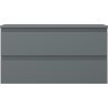 Mexen Orio Badezimmerschrank 90 cm mit Arbeitsplatte, 2 Schubladen, matt Graphit - 91A10-09047-2-BFFC66