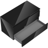 Mexen Orio Badezimmer-Unterschrank 90 cm mit Arbeitsplatte, 2 Schubladen, Schwarz Hochglanz - 91A10-09047-2-BFFC70