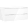 Mexen Orio Badezimmerschrank 100 cm mit Arbeitsplatte, 2 Schubladen, weiß glänzend - 91A10-10047-2-BFFC00