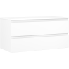 Mexen Orio Badezimmerschrank 100 cm mit Arbeitsplatte, 2 Schubladen, weiß matt - 91A10-10047-2-BFFC01