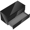 Mexen Orio Badezimmerschrank 100 cm mit Waschtischplatte, 2 Schubladen, schwarz glänzend - 91A10-10047-2-BFFC70